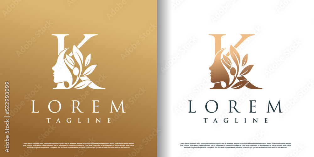 woman beauty logo icon with letter y concept design premium vector ...