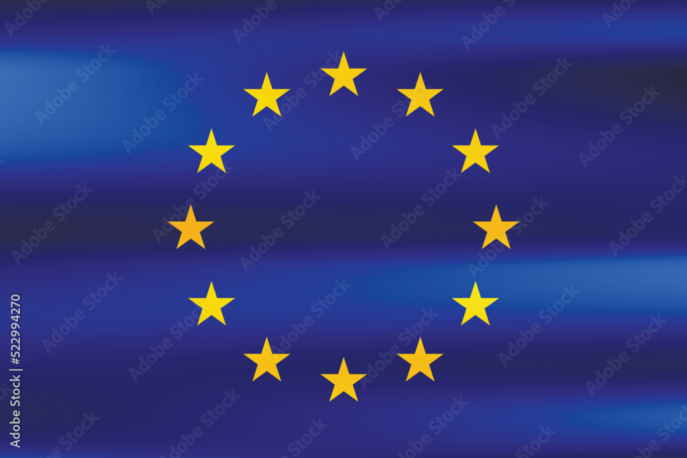 Flag of European Union. EU national symbol in official colors. Template icon. Abstract vector background Flag of European Union. EU national symbol in official colors. Template icon. Abstract vector background