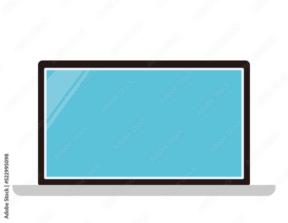ノートパソコン 液晶画面 ベクターイラスト ノートパソコン 液晶画面 ベクターイラスト