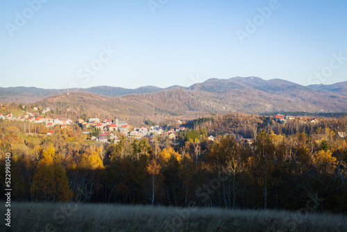 Panoramic view of Fužine, Croatia.