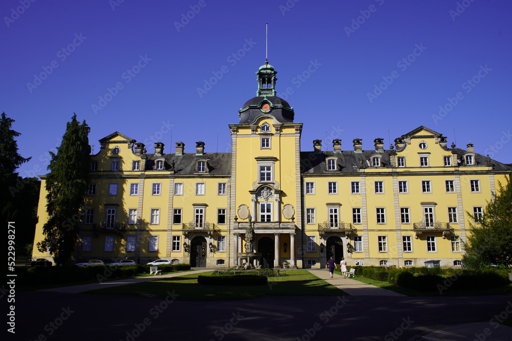 Fototapeta premium Bückeburg Castle is a castle in Bückeburg and the ancestral seat of the House of Schaumburg-Lippe, the princely house that ruled the state of Schaumburg-Lippe until 1918. Germany.