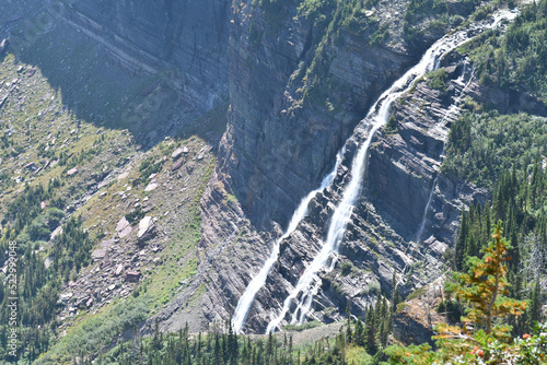 Many Glacier trail in Glacier National Park USA