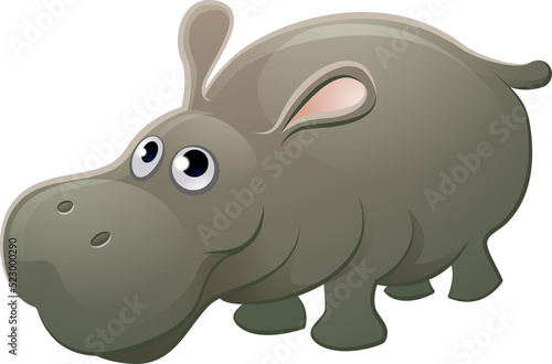 A cute hippo hippopotamus a...