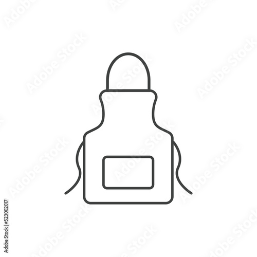 apron icon isolated on white background. Modern and editable apron icon. Simple icons vector illustration.