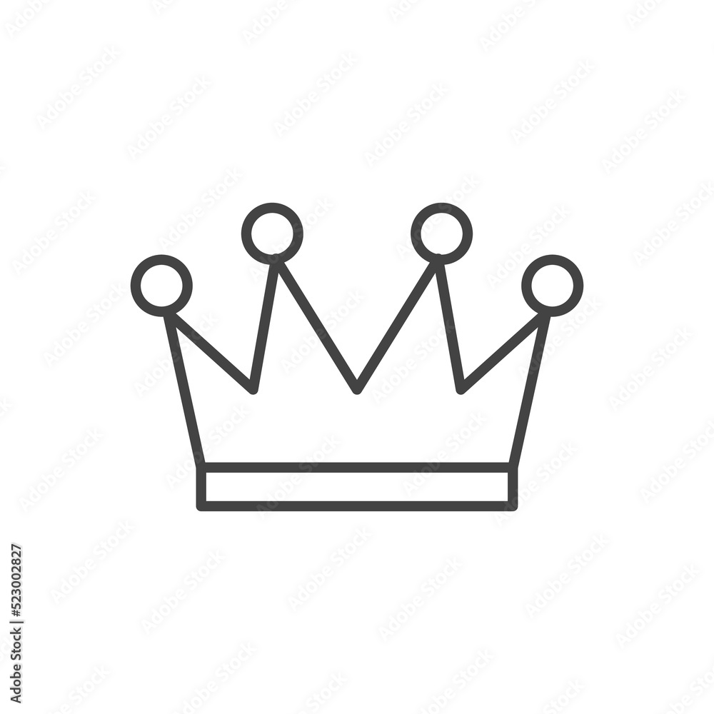 Crown Icon in trendy flat style isolated on white background. Crown symbol for your web site design Crown Icon in trendy flat style isolated on white background. Crown symbol for your web site design
