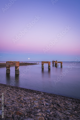 Sunset Fähranleger Eckwarderhörne