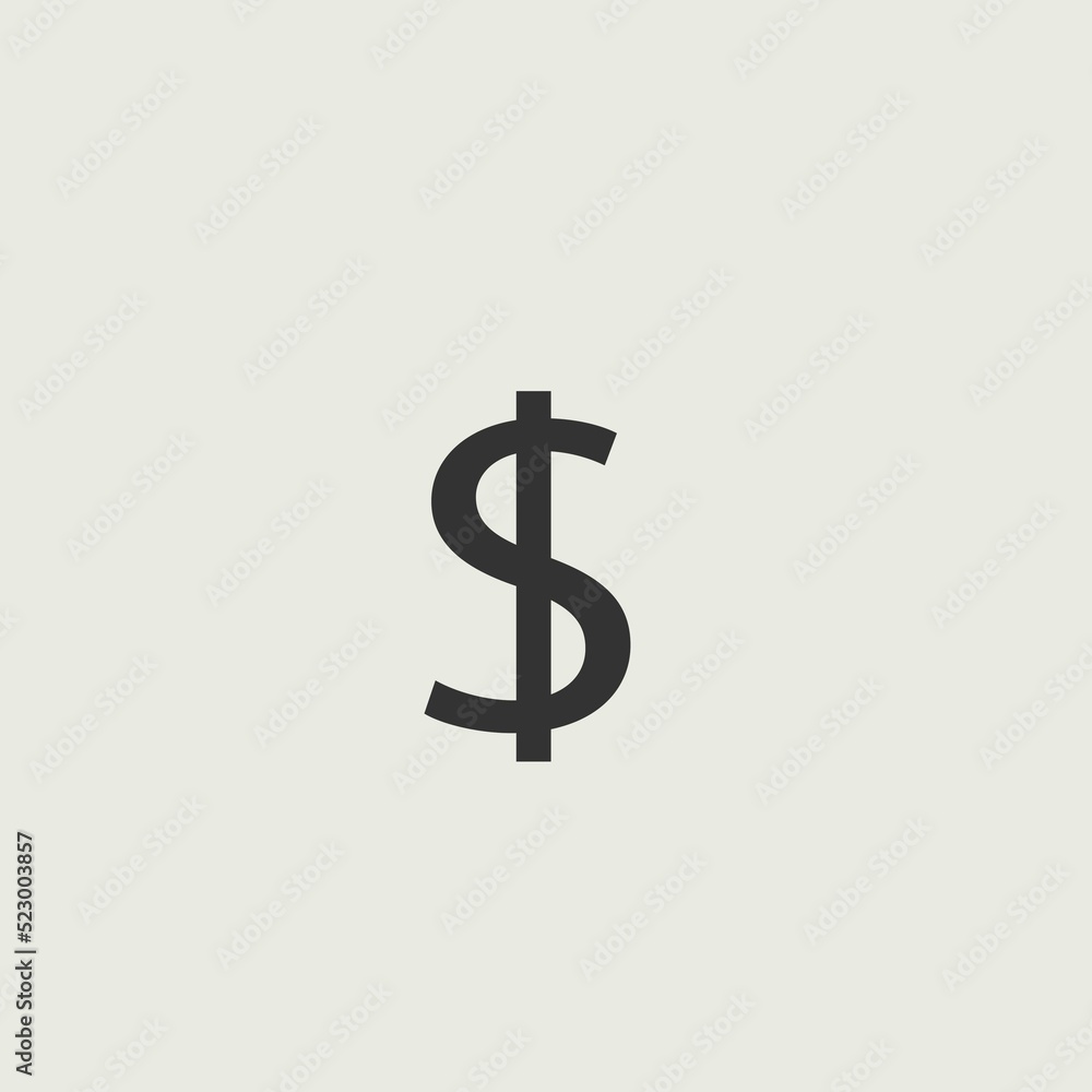 Obraz premium Dollar sign icon