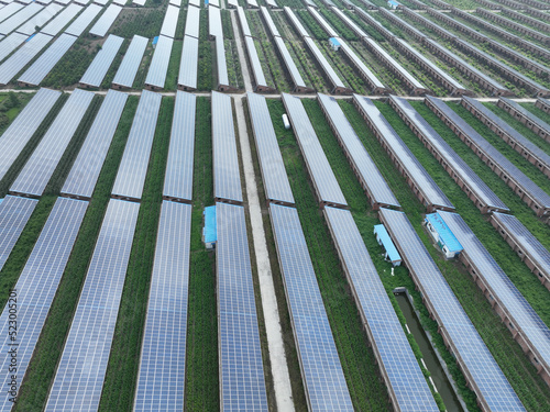 solar panels with farm