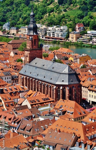 Heidelberg, Altstadt mit Heiliggeistkirche photo