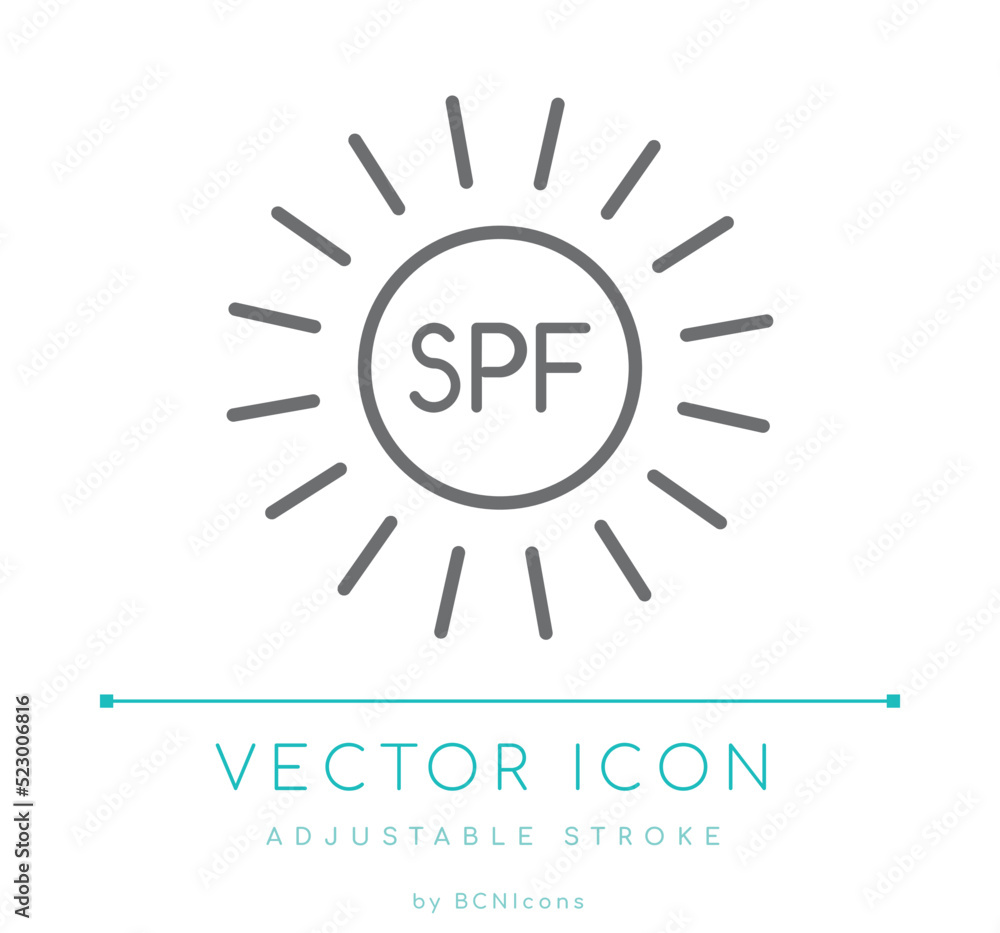 SPF Line Icon SPF Line Icon