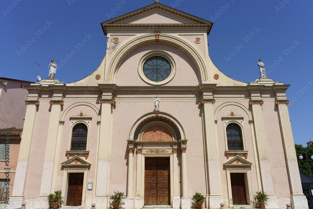 Historic buildings of Viadana, Mantova, Italy
