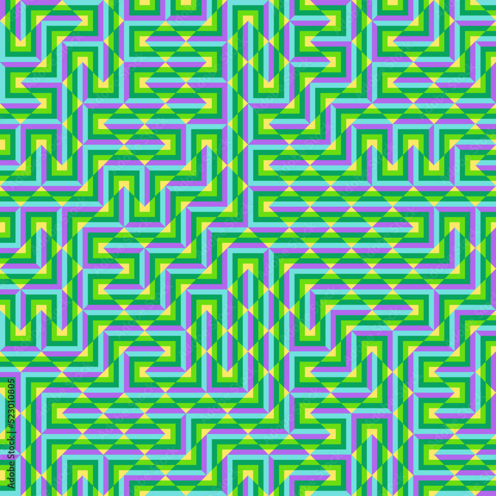 Color Rhombus tile tessellation pattern illustration Color Rhombus tile tessellation pattern illustration