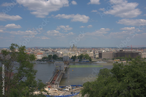 Obraz na płótnie Budapest skyline w salonie