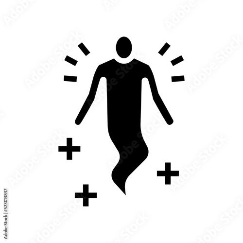 soul human glyph icon vector. soul human sign. isolated symbol illustration