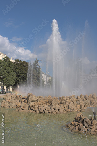 Obraz na płótnie European fountain w salonie