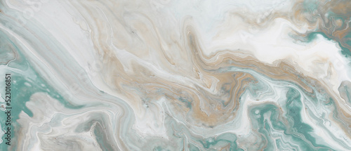 Wallpaper Mural Abstract acrylic fluid texture of azure turquoise blue tones Torontodigital.ca