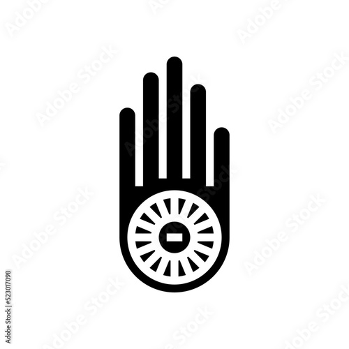 jainism religion glyph icon vector. jainism religion sign. isolated symbol illustration