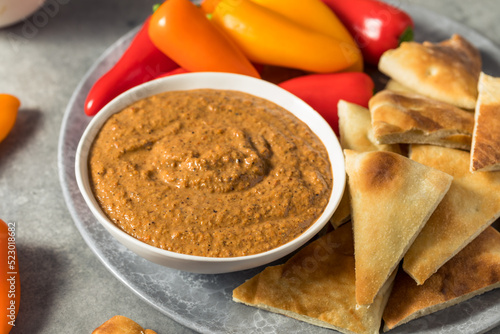 Healthy Homemade Muhammara Dip photo