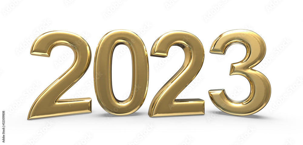 Happy New Year 2023 Number 3D Happy New Year 2023 Number 3D