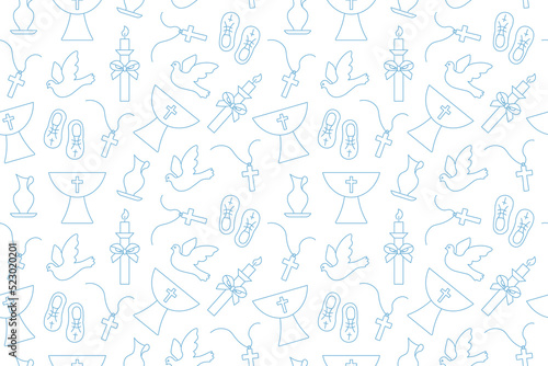 Fényképezés holy baptism seamless pattern, great for wrapping, textile, wallpaper, greeting