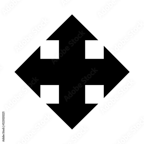 4 crossed arrow icon