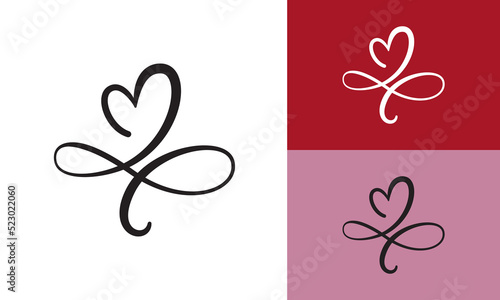 Filigree Heart Icon Design Art