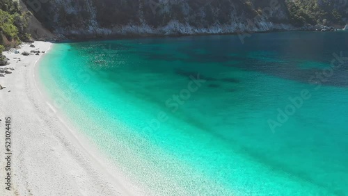 The beach Thapsa in Evia, Greece photo