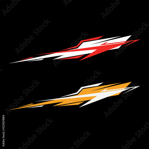 car wrapping decal vector. modern decals for cars
