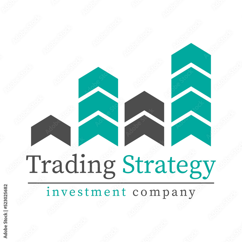 Logo Trading Strategy, Candlestick pattern, Minimal concept trading crypto currency, Market investment trading, exchange, trade, infographic financial, forex, index, Vector.
