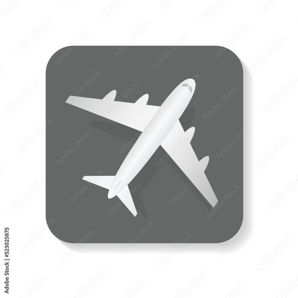 Transportation airplane flat icon, aircraft, Used for decorating logos and infographics, Travel, Vector Illustration. Transportation airplane flat icon, aircraft, Used for decorating logos and infographics, Travel, Vector Illustration.