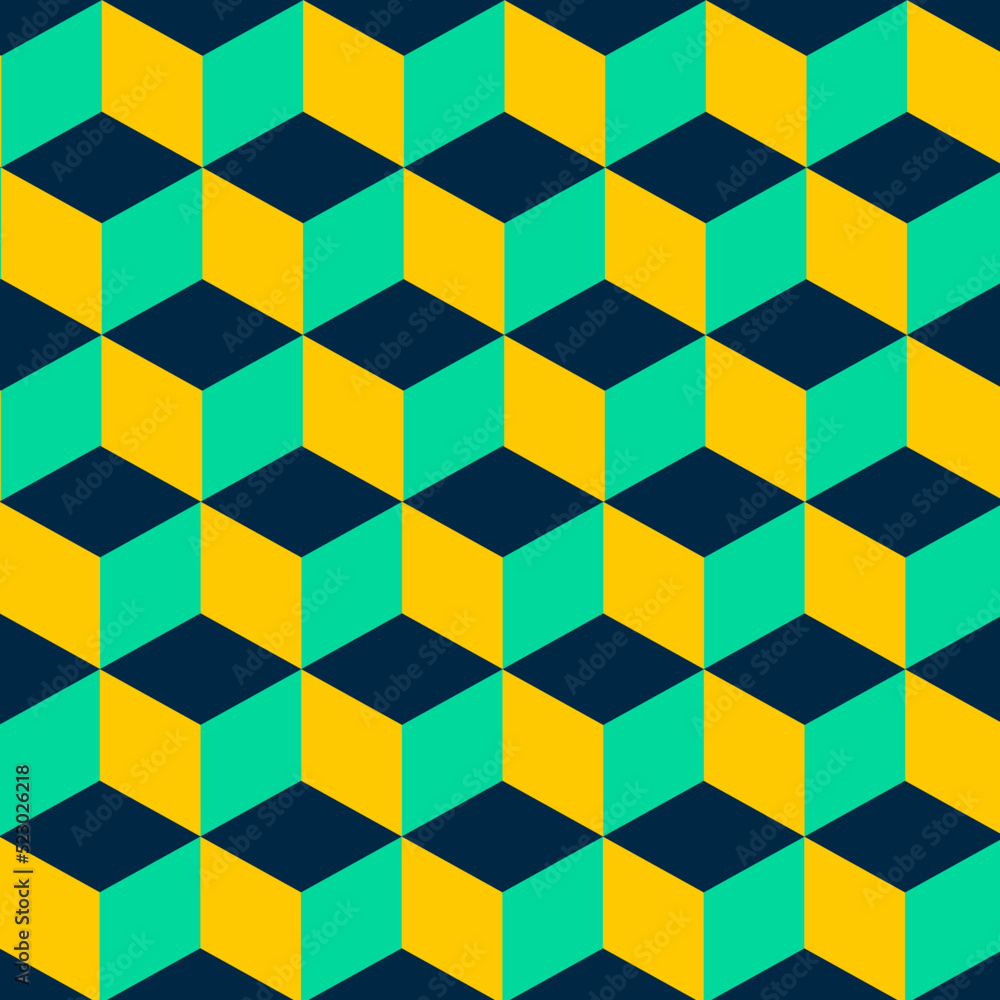 Seamless Pattern of geometric shapes,vector