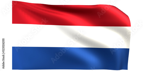 Netherland flag 3d render. Free Download Netherland flag 3d render. - GFXLoad