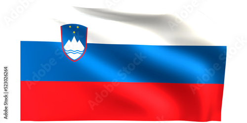 Free Download Slovenia flag 3d render. - GFXLoad