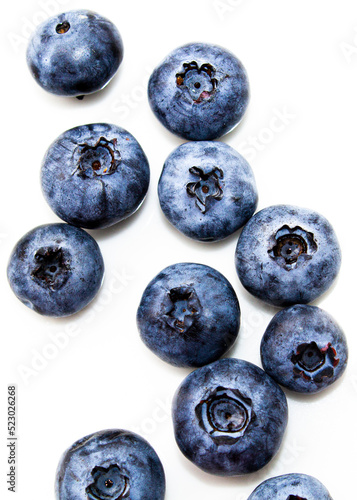 close-up lochina berries, fresh blueberries