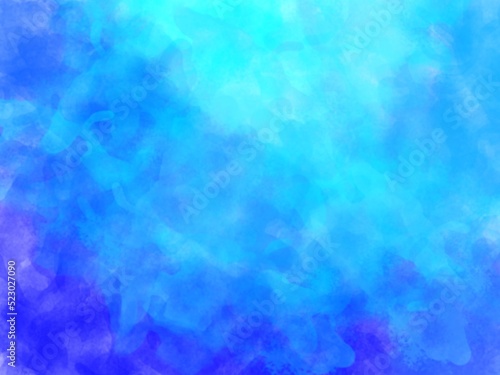 Blue abstract print watercolor effect