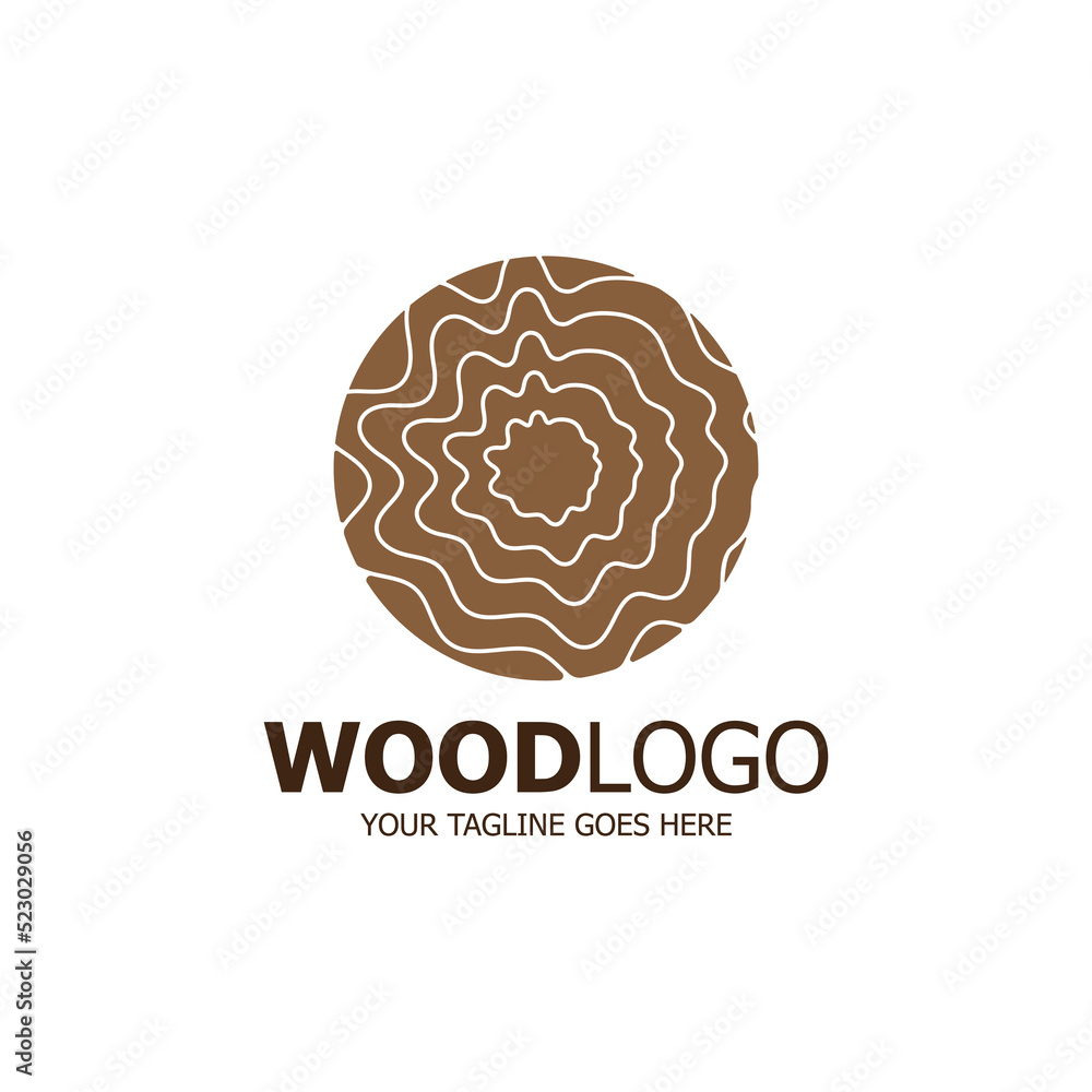 wood logo based design vector template wood logo based design vector template