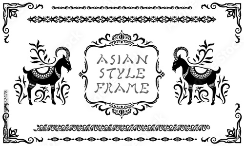 アジア調フレーム09（黒）