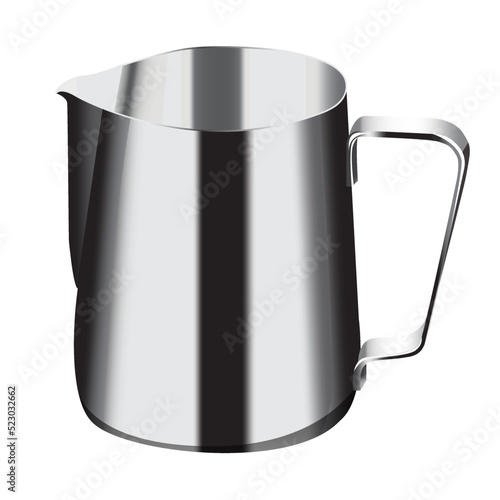 milk jug for coffee, water. Crockery, kitchen utensils