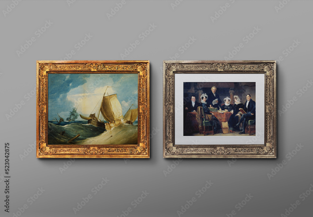 frame-mockup-50-x-40-old-antique-horizontal-stock-template-adobe-stock