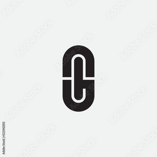 Initial letter MG monogram logo template.