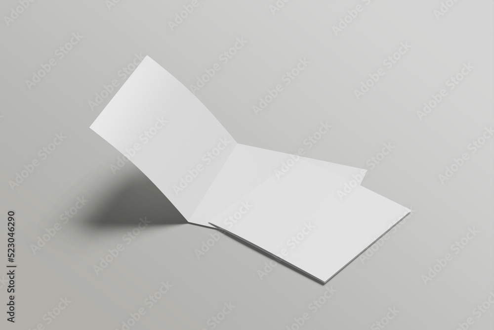Square Bifold Blank Mockup Square Bifold Blank Mockup