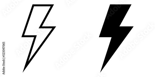 Fotografia ofvs85 OutlineFilledVectorSign ofvs - lightning bolt vector icon