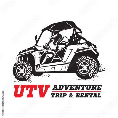 UTV Extreme Sport, good for team  and racing club logo 
