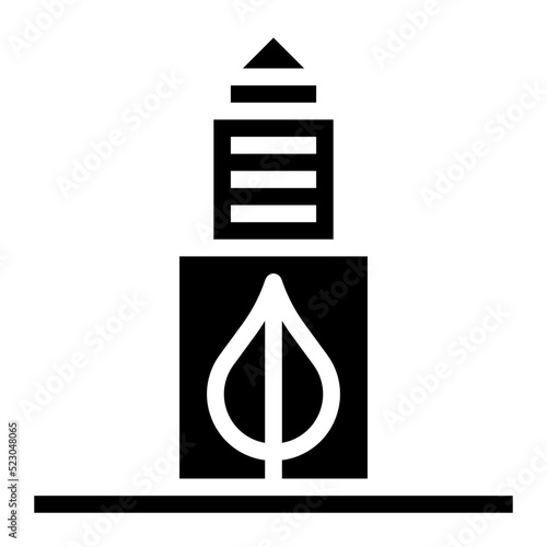 Building ecological green clean ecology - solid icon