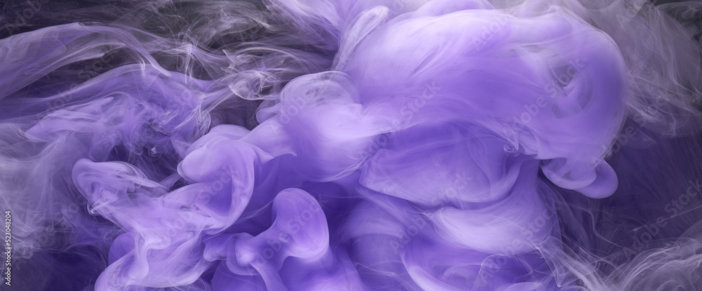 Purple lilac multicolored smoke abstract background, acrylic paint underwater explosion Purple lilac multicolored smoke abstract background, acrylic paint underwater explosion
