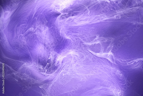 Purple lilac multicolored smoke abstract background  acrylic paint underwater explosion