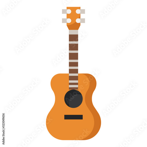 Guitar music instrument musical stringed - flat icon