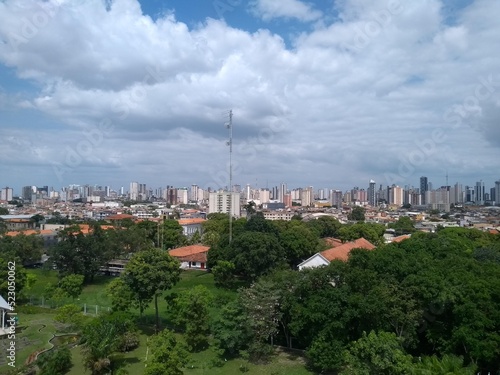 View of the Brazilian city of Bel  m. Metropolis located in the Brazilian Amazon  where it is possible to see the junction of the forest with urban architecture.