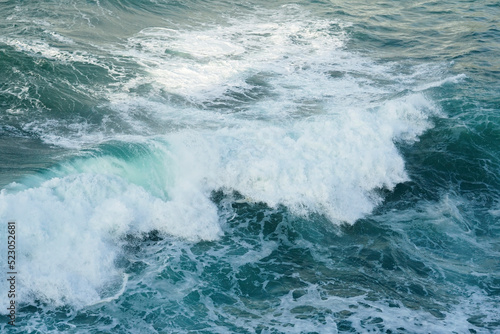 the waves in the sea of ​​​​South Java, tropical Indonesia