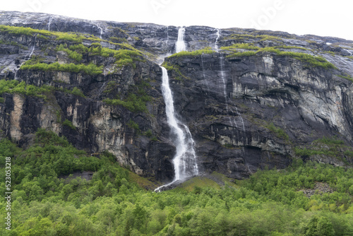 Wild waterfalls somewhere in Norway